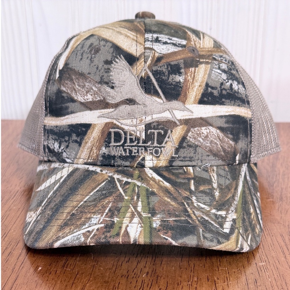 Delta Waterfowl Hat Snapback Camo Woodland Duck Hunters Outdoor Cap